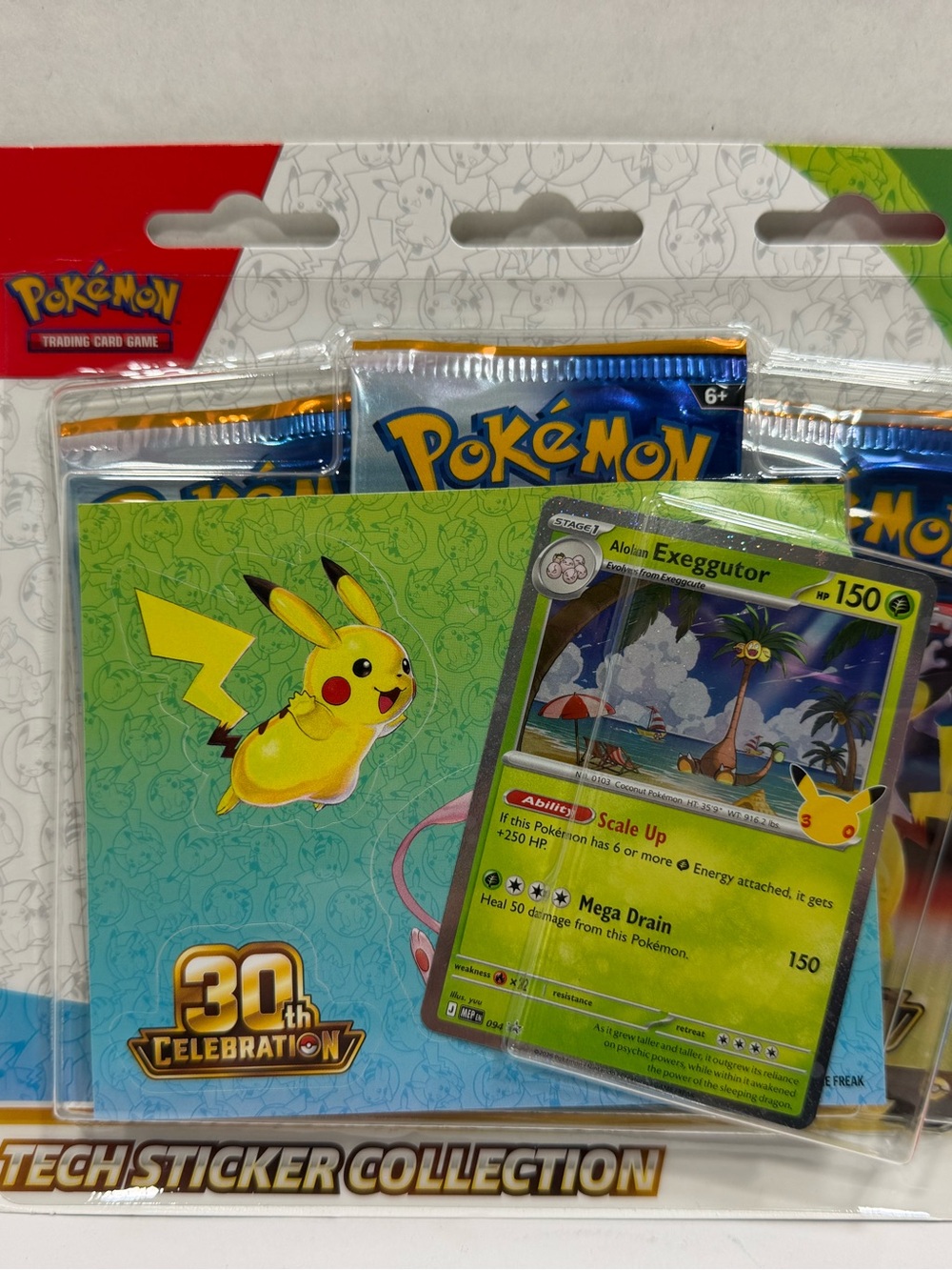 Pokemon TCG 30Th Celebration Tech Sticker Collection New